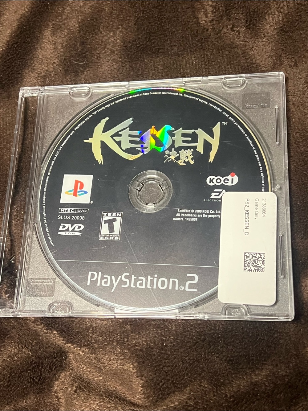 Kessen PlayStation 2 Game Disc - Black